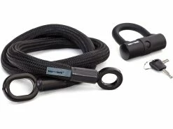 Tex-Lock Eyelet M 120 Cm + U-Lock, Black