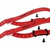 Fixplus Sachen-Festmacher Inklusive Strap 46 Cm - 2 Set Pack, Black/red